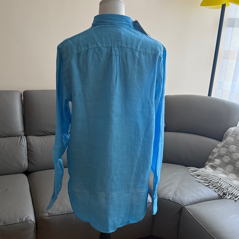 NEW Auth 120% LINO men’s SHIRT regular fit sz XL= L US/50 Eu - Picture 3 of 12